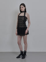 LACE TUBETOP OPS & SCARF