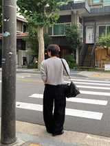 Ren カーブド ワイドパンツ