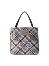 check mini velvet cross bag [charcoal]