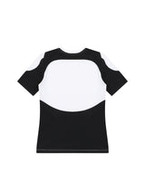 カラーブロッキングTシャツ (Black)