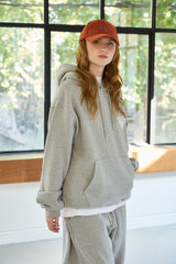 GOODLUCK HEART HOODIE / MELANGE