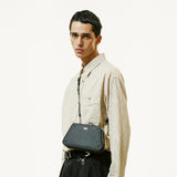 saffiano trapezium chain bag
