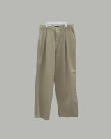 Chiro Stitch Cotton Pants (Beige)