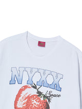 STRAWBERRY SPACE TEE (WHITE)
