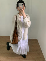 Summer pinstripe shirt (2color)