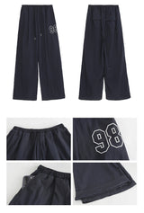 Number Navy Casual Banding Pants