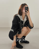 Lee Denim jacket & mini skirt set (including underpants)