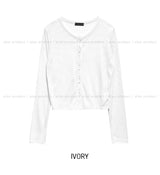 Sorbet Summer シースルーリブカーディガン