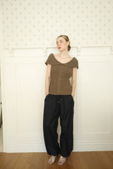  Side line track pants (navy)