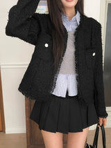 Getty Fake Layered Layered Color Matching Bustier Shirt