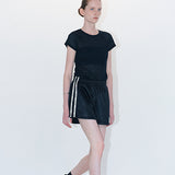 Silky satin shorts black