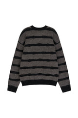 Cozy stripe brush knit