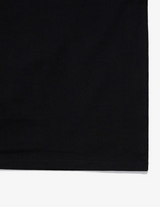 カーリーテキストTシャツ - ブラック