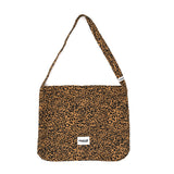 LEOPARD CORDUROY ECO CROSS BAG