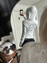 Chrome lettering hoodie