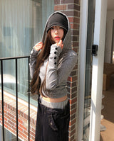 Rhapsody Ribbed Hoodie Knit