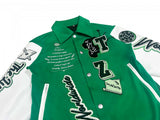 TZWORLDWIDE VARSITY JACKET - LUCKY GREEN