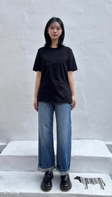 オープンシームブルーデニムパンツ code 25005