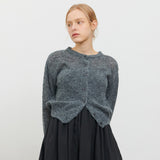 BOUCLE CARDIGAN CHARCOAL