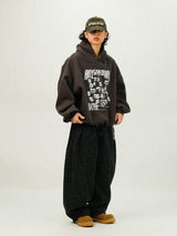 YU Leopard Wide Cotton Banding Pants