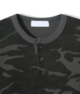 No.1569 カモ WF ヘンリーネック クロップ Tシャツ(3color)