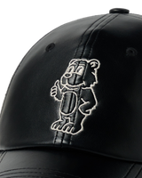 26SS LINE AC BEAR VEGAN LEATHER BALL CAP