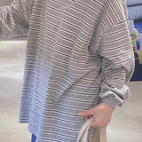 クランチストライプボックスTシャツ