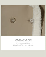 【MADE】Faux Fur Lining Leatherette Jacket