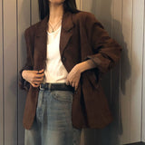 [Bellide made/boy fit] INAF Suede Slit blazer jacket