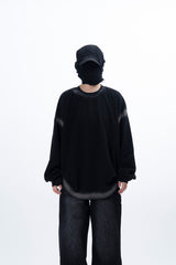 プリュイスプレーウォッシングワッフル長袖Tシャツ