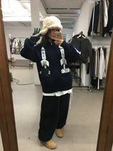 ハブルハイネックニットジップアップ (2 Colors)
