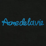 24FW CHAIN EMBOSSING SCRIPT PRINTING SHORT SLEEVE T-SHIRT BLACK