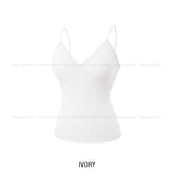 Roen Ribbed Lace With Cup Sleeveless