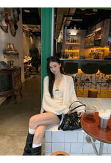 Best Lace V-neck Frill Sleeveless T-shirt