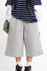 Tens rivet bermuda sweatpants