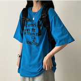リブレタリングボクシーフィット半袖Tシャツ