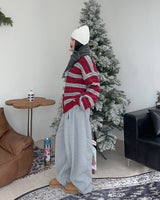 Cent Wool Haji Stripe Cardigan