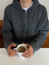 Commute Cropped Hood Knit (M / L, 3 Colors)