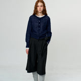 Mohair Round Neck Knit Cardigan_2Color