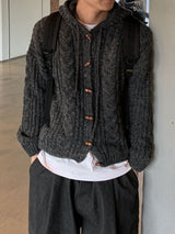  Level Tteokbokki Knit Hooded Cardigan