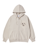 25FW A シンボルサークルナッピングフーディージップアップ