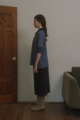 Weekly collar t-shirt_blue