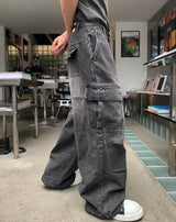 Rex Cargo Parachute Denim Pants