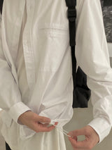 Cotton string long sleeve shirt