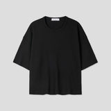  Avin Crop Waffle Short Sleeve T-Shirt 4C