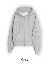 Perus Pocket Crop Hood Zip-Up