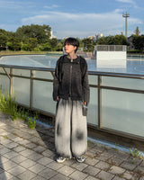 Angle Knit Zip-up with Hand Warmers
