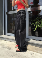 COLOR STITCH WIDE PANTS