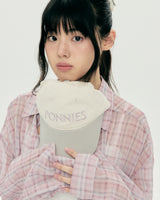 PONNIES CAP (PINK GREY)