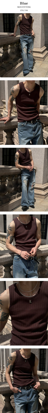 [Unisex] ティンウォッシングブーツカットデニムパンツ